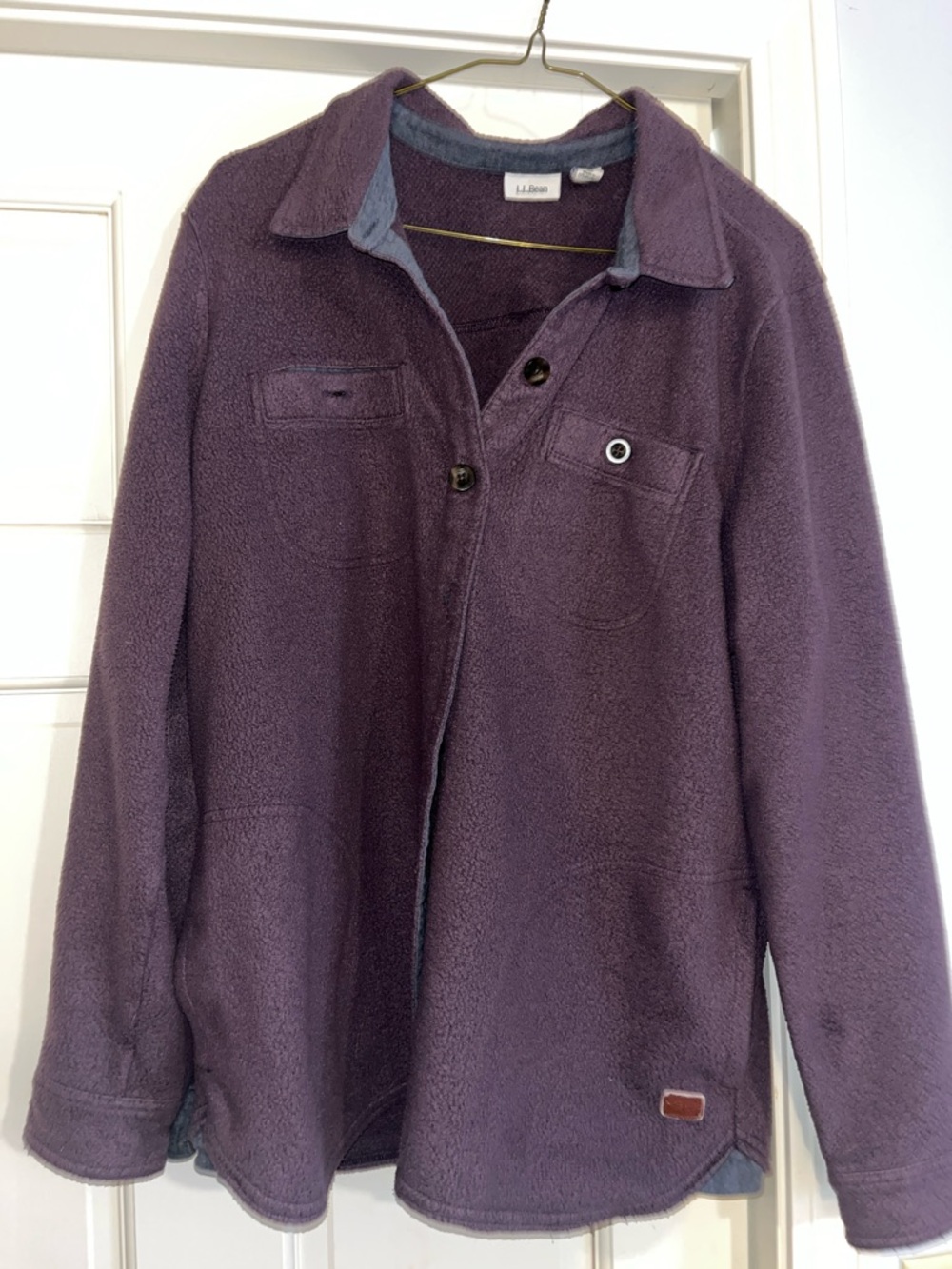 L.L. Bean women’s Plum Fleece Shacket